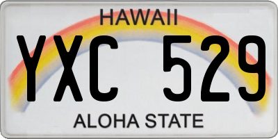 HI license plate YXC529
