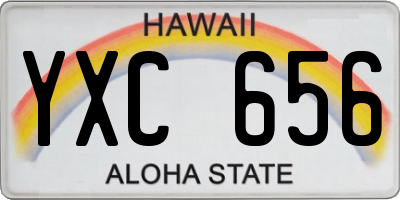 HI license plate YXC656
