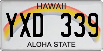 HI license plate YXD339