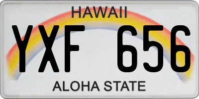 HI license plate YXF656