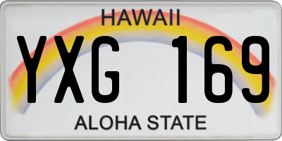 HI license plate YXG169