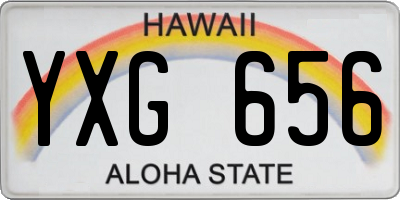 HI license plate YXG656