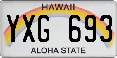 HI license plate YXG693