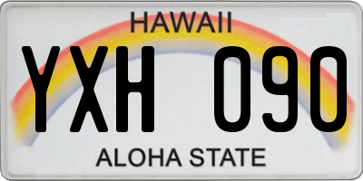 HI license plate YXH090