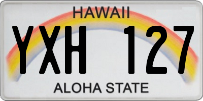 HI license plate YXH127