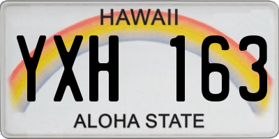 HI license plate YXH163