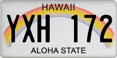 HI license plate YXH172