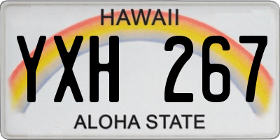 HI license plate YXH267