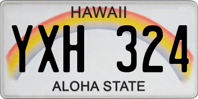 HI license plate YXH324