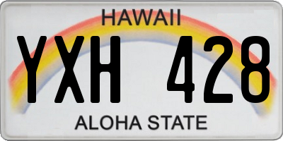 HI license plate YXH428