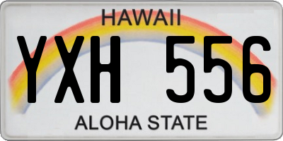 HI license plate YXH556