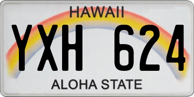 HI license plate YXH624