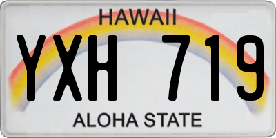 HI license plate YXH719