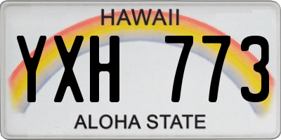 HI license plate YXH773