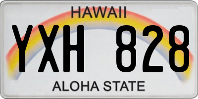 HI license plate YXH828