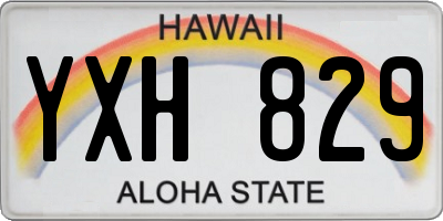 HI license plate YXH829