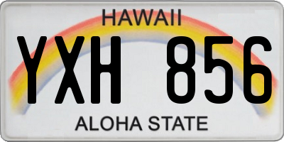 HI license plate YXH856