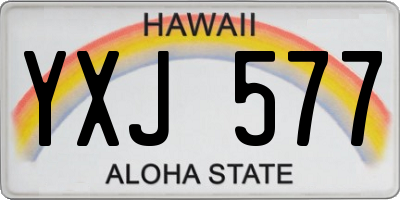 HI license plate YXJ577