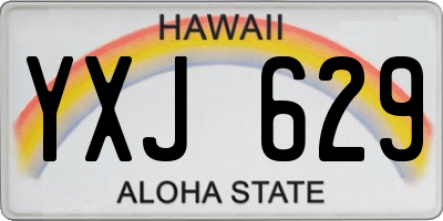 HI license plate YXJ629