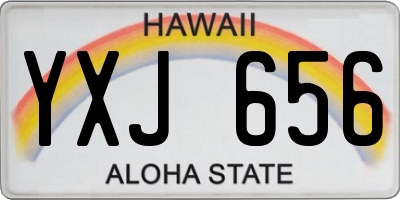 HI license plate YXJ656