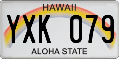 HI license plate YXK079