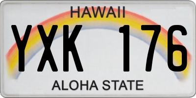 HI license plate YXK176