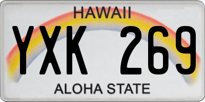 HI license plate YXK269