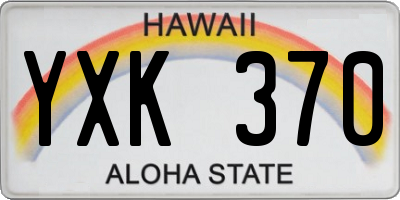 HI license plate YXK370