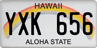 HI license plate YXK656
