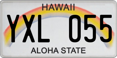 HI license plate YXL055