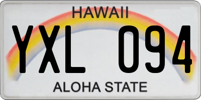 HI license plate YXL094