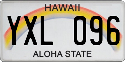 HI license plate YXL096