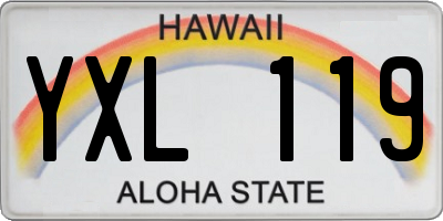 HI license plate YXL119