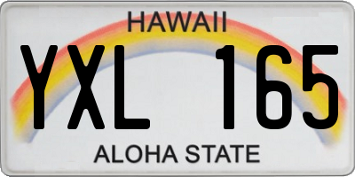 HI license plate YXL165