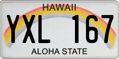 HI license plate YXL167