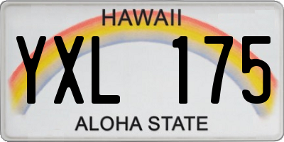 HI license plate YXL175
