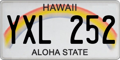 HI license plate YXL252