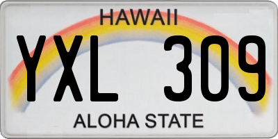 HI license plate YXL309