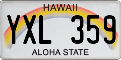 HI license plate YXL359