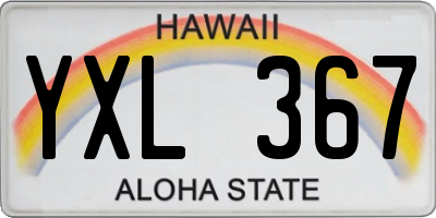 HI license plate YXL367