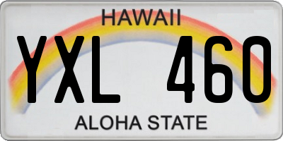 HI license plate YXL460