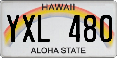HI license plate YXL480