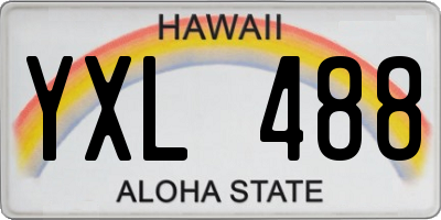 HI license plate YXL488