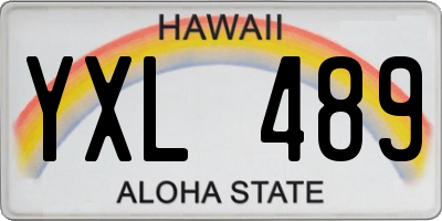 HI license plate YXL489