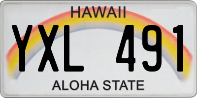 HI license plate YXL491