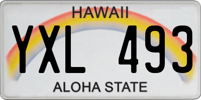 HI license plate YXL493