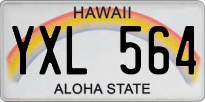 HI license plate YXL564