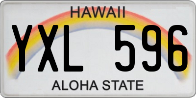 HI license plate YXL596