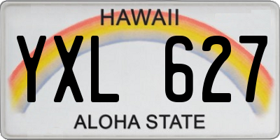 HI license plate YXL627