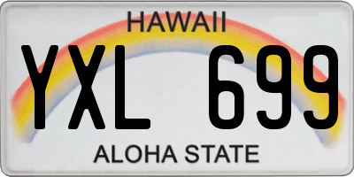 HI license plate YXL699